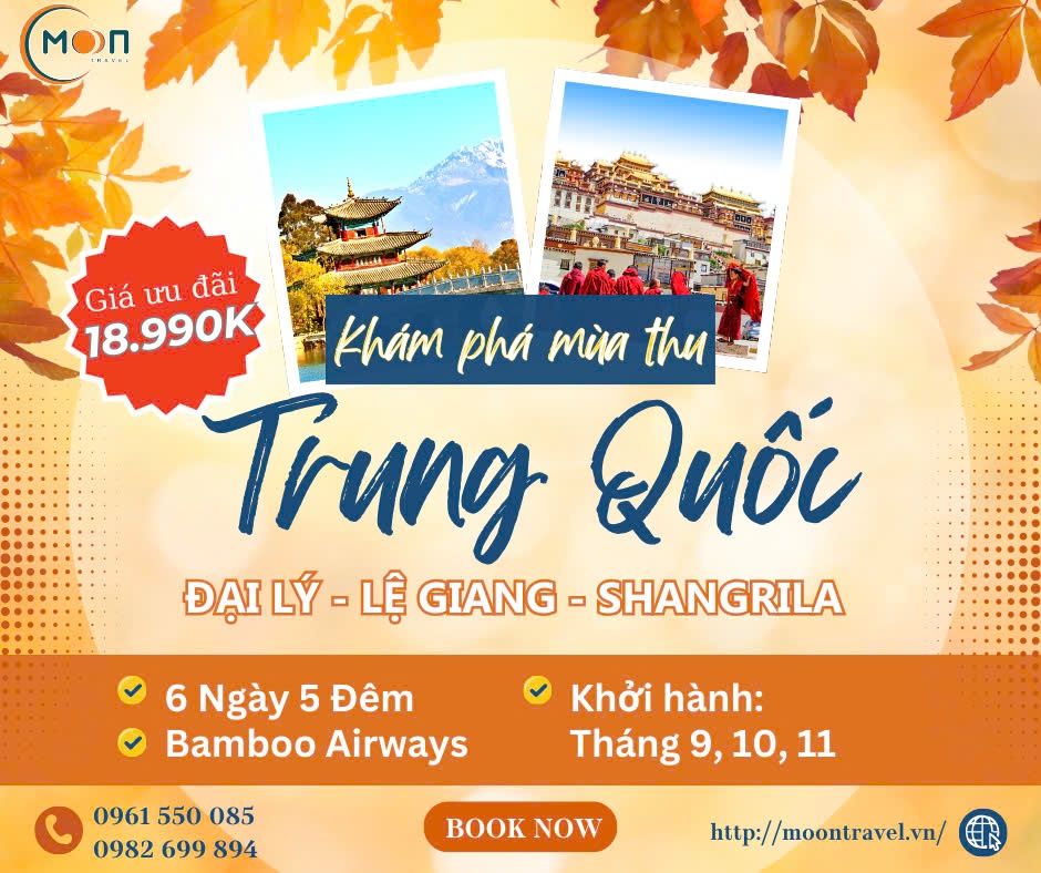 CHARTER ĐẠI LÝ - LỆ GIANG - SHANGRILA